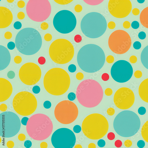 colorful polka dot patterns