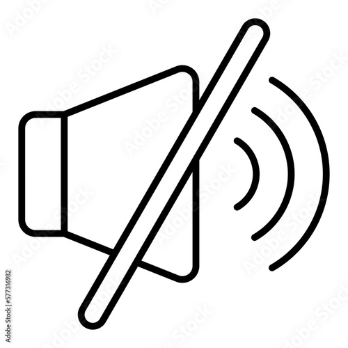 Muted Line Icon