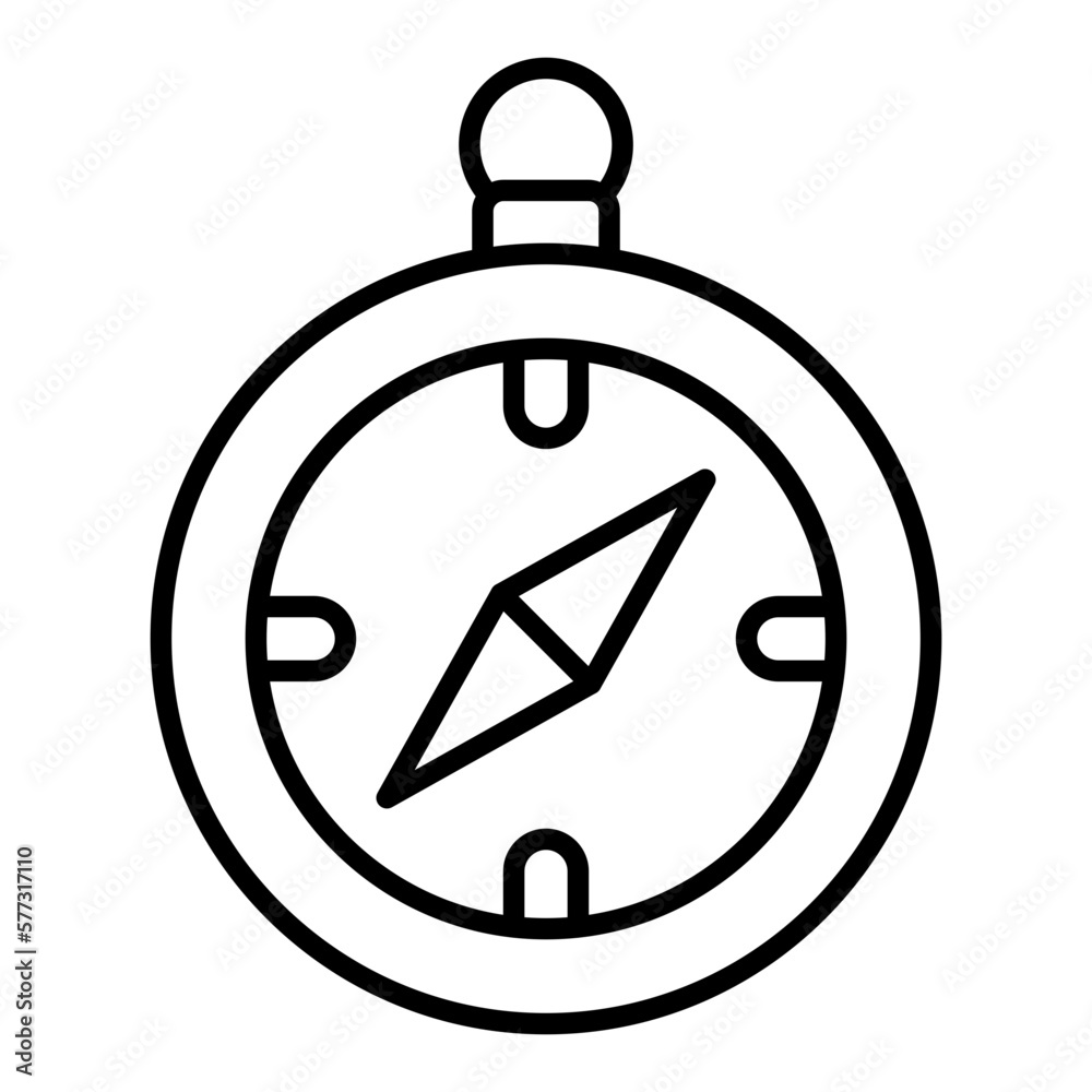 Compass Line Icon Compass Line Icon