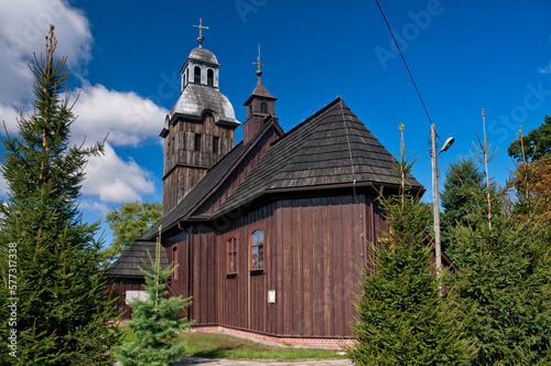 Wooden church of St. Hedwig of Silesia in Staw, Greater Poland Voivodeship, Poland © Darek Bednarek