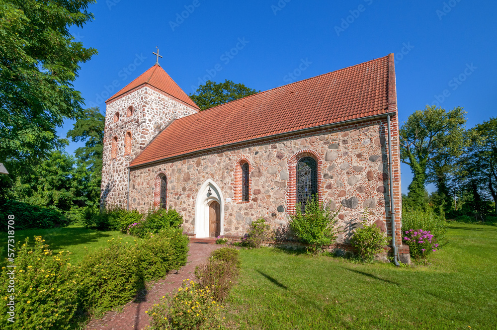 Church of St. Krzysztof in Steklno, West Pomeranian Voivodeship, Poland Church of St. Krzysztof in Steklno, West Pomeranian Voivodeship, Poland
