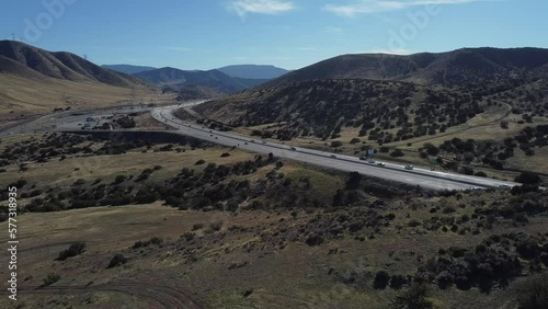 Traffic on State Route 14, Palmdale, California