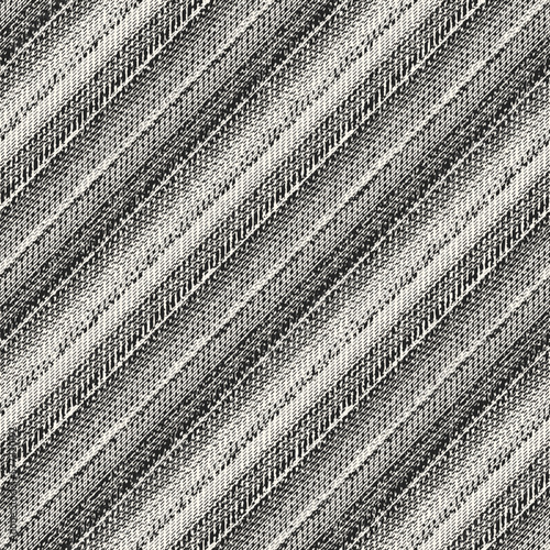 Charcoal Irregularly Woven Textured Diagonal Striped Pattern