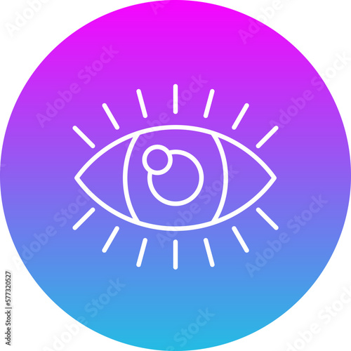 View Gradient Circle Line Inverted Icon
