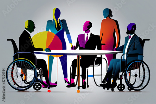 Promoting Diversity and Inclusion in Business: A Wheelchair-Friendly Corporation Meeting
