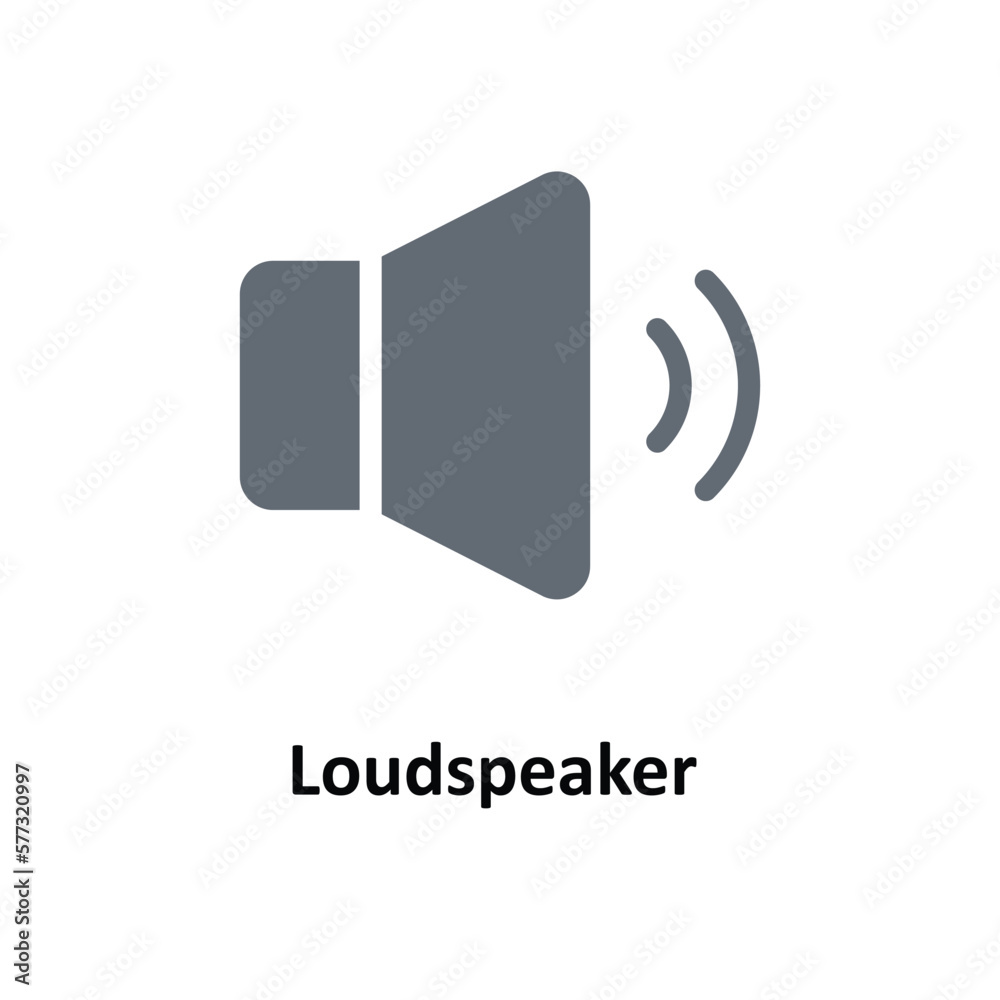 Loudspeaker Vector Solid Icons. Simple stock illustration stock Loudspeaker Vector Solid Icons. Simple stock illustration stock