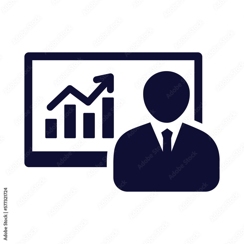 Business growth leader icon Business growth leader icon