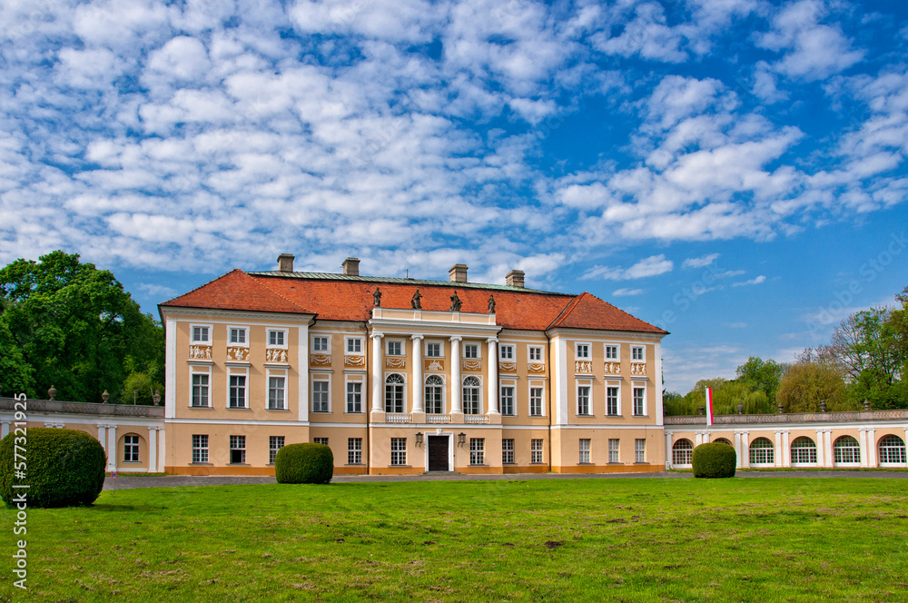 Mielzynski Palace in Pawlowice, Greater Poland Voivodeship, Poland