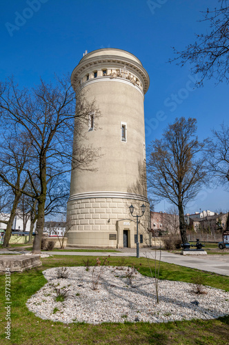Water tower in Piotrkow Trybunalski, Lodz Voivodeship, Poland