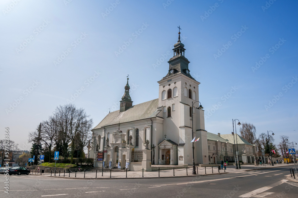 Church of the Exaltation of the Holy Cross in Piotrkow Trybunalski, Lodz Voivodeship, Poland