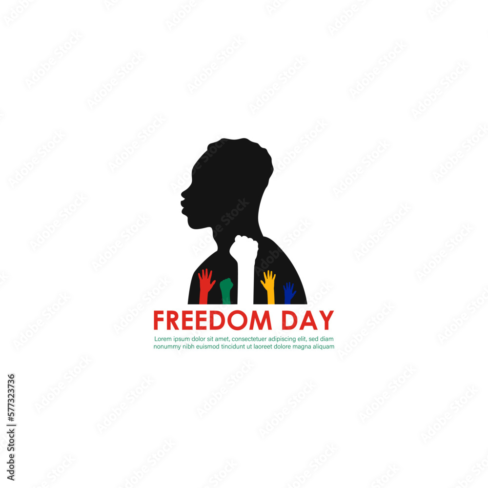 Vector illustration of South Africa Freedom Day