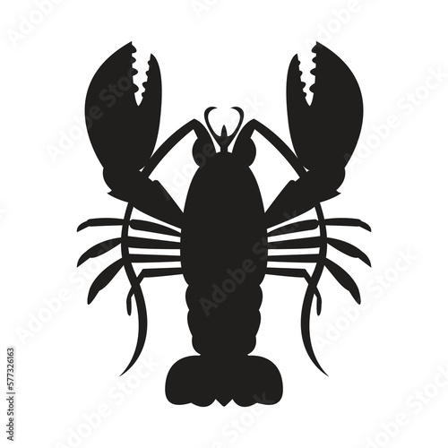 lobster silhouette vector symbol