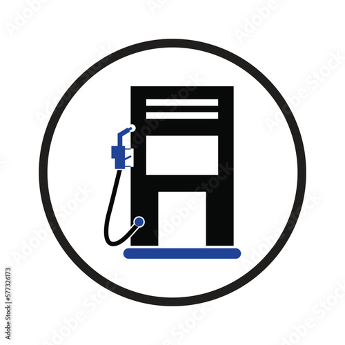 city petrol and gas pump icon