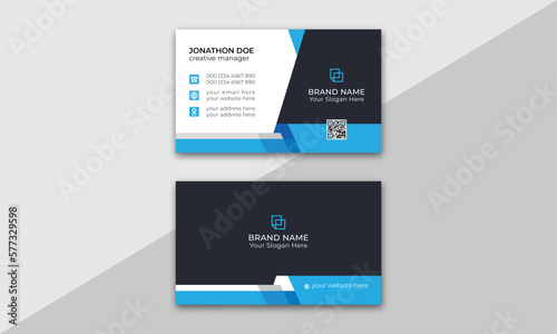 Modern Business Card, Creative and Clean Business Card Template, modern blue business card template, Luxury business card design template, Personal visiting card, Futuristic business card design.