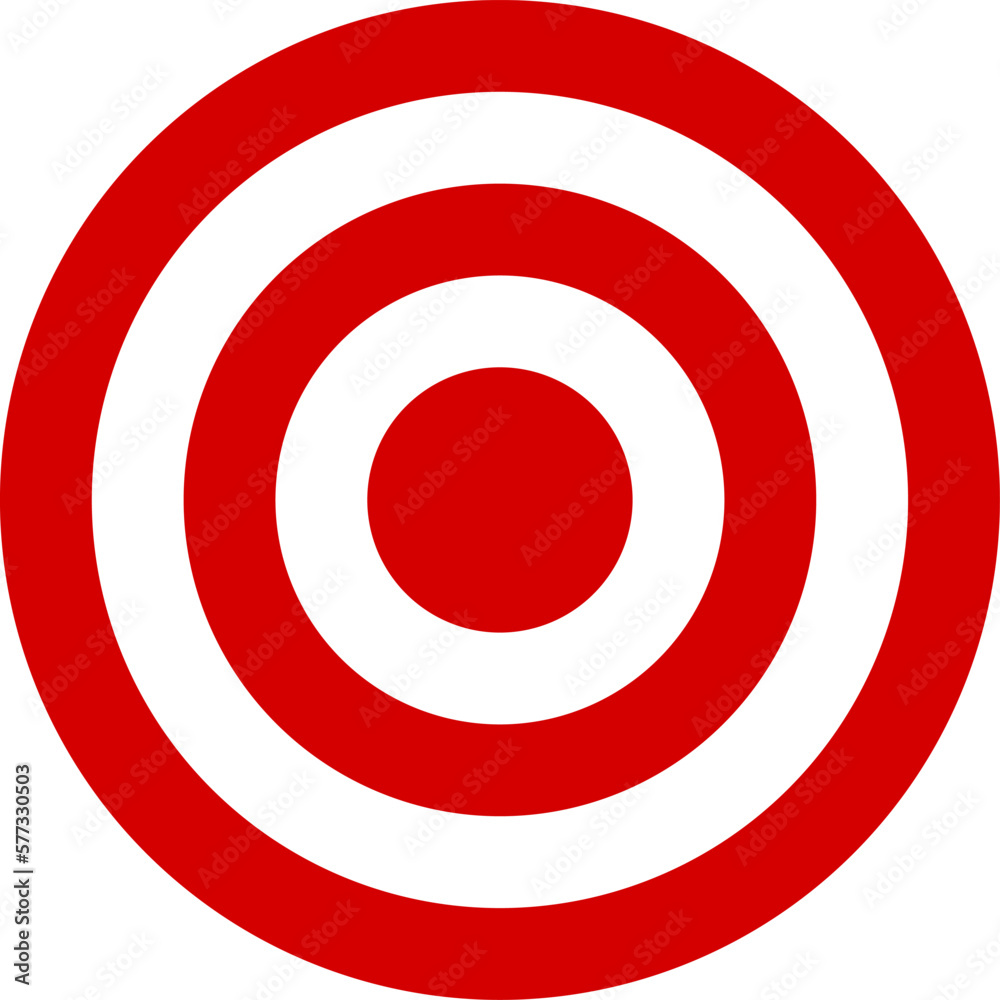 Target Aim Arrow Archery Bullseye Red and White Circles Symbol Icon. Vector Image. Target Aim Arrow Archery Bullseye Red and White Circles Symbol Icon. Vector Image.