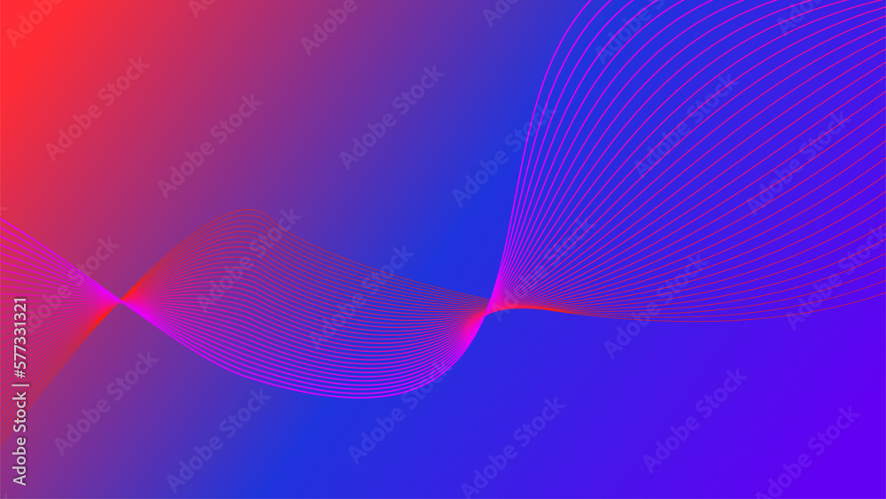 purple blue magenta red tech gradient wavy lines background