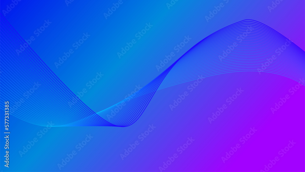 blue purple tech wavy lines gradient background 