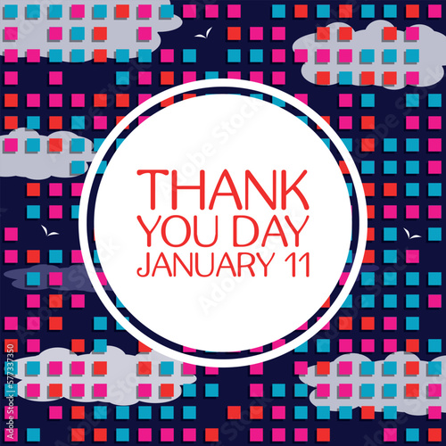 thank you day. Design suitable for greeting card poster and banner