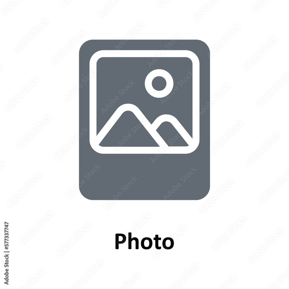 Photo Vector solid Icons. Simple stock illustration stock Photo Vector solid Icons. Simple stock illustration stock
