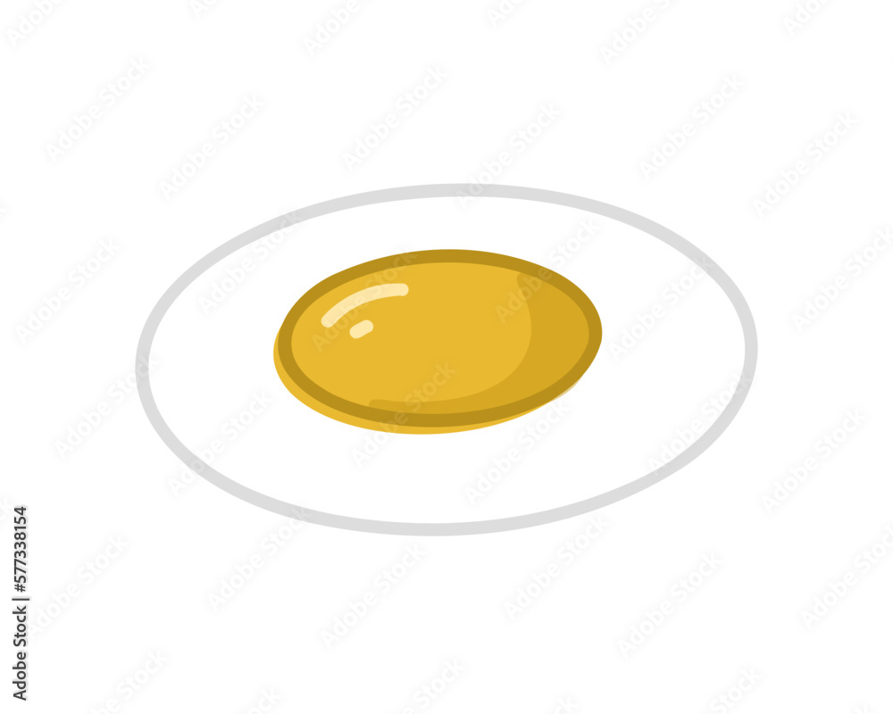 fried egg isolated on white background, vector illustration fried egg isolated on white background, vector illustration
