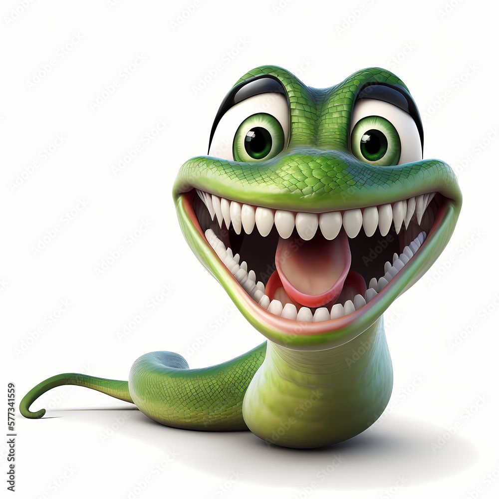 Fototapeta premium Snake. Generative AI