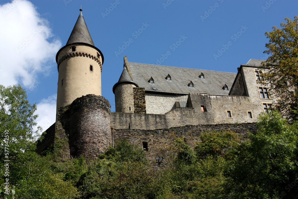 old castle in Vianden, Luxembourg