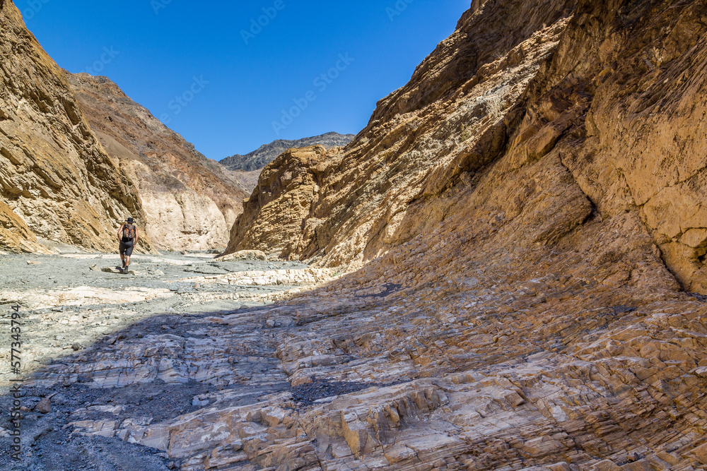 Sentier de randonnée Mosaic canyon dans la death valley