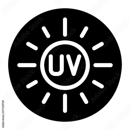 uv glyph icon