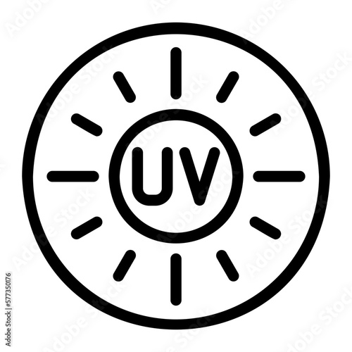 uv line icon