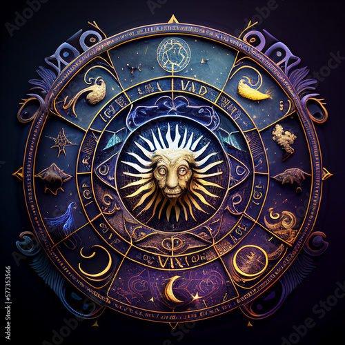 astrologia e segni astrologici, zodiaco segni generative ai photo