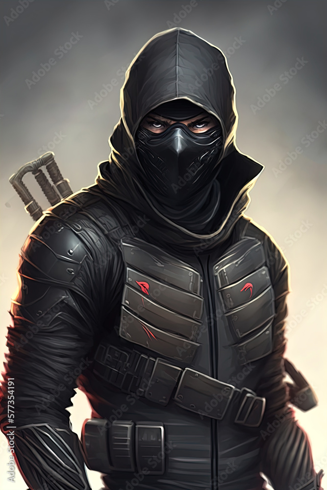 A deadly Ninja fighter.
