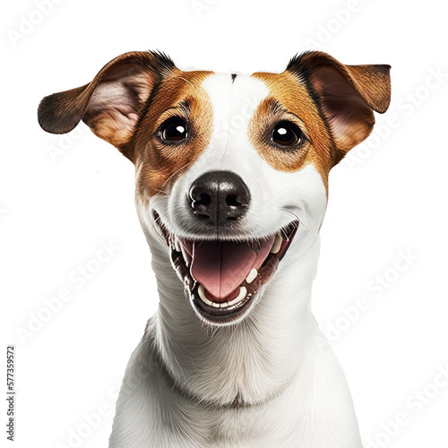 Happy dog portrait. Generative AI. © SaraY Studio 