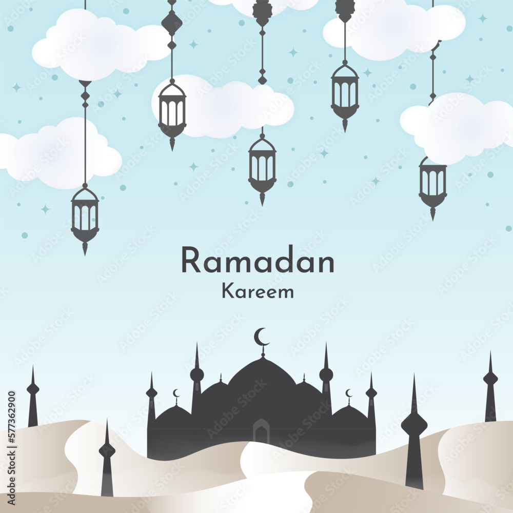 Islamic background to commemorate Islamic holidays, Islamic activities