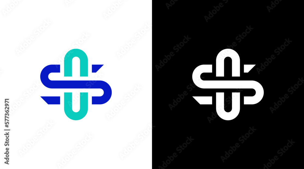 Obraz premium Letter so industrial technology logo vector monogram icon Design template