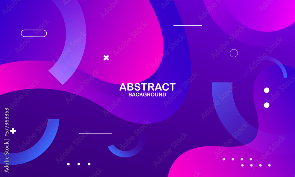Abstract colorful background. Fluid shapes composition. Vector illustration