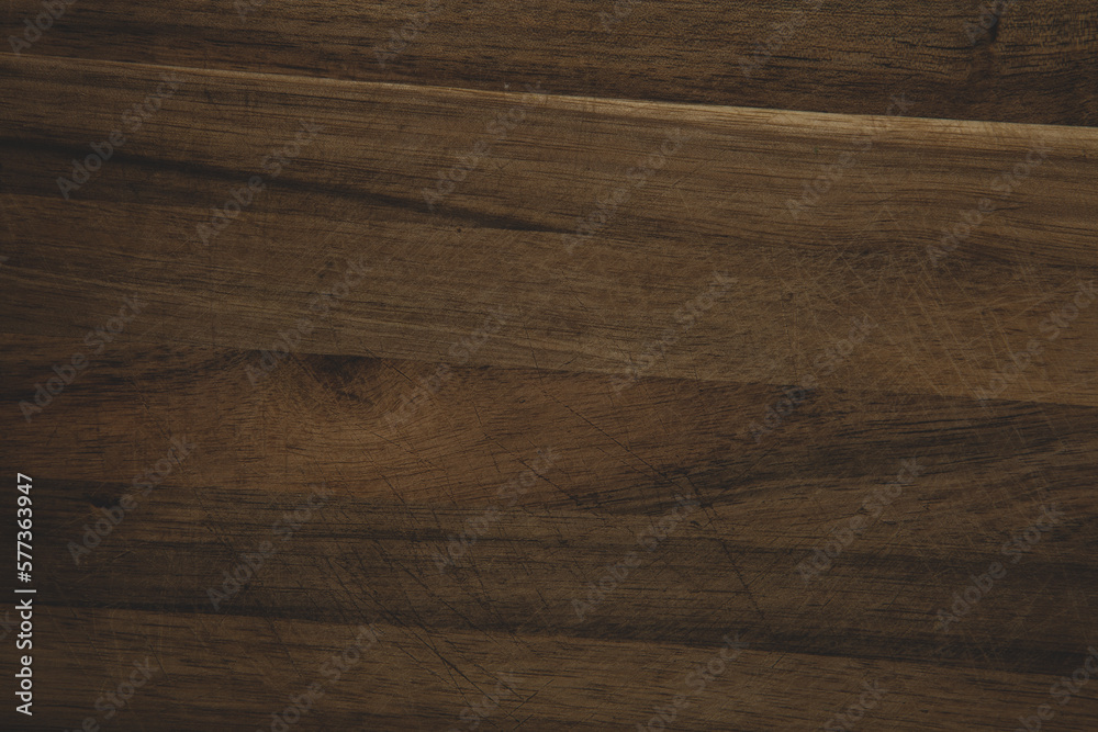 Naklejka premium Colored wood table floor with natural pattern texture. Empty wooden board background. empty template for design.