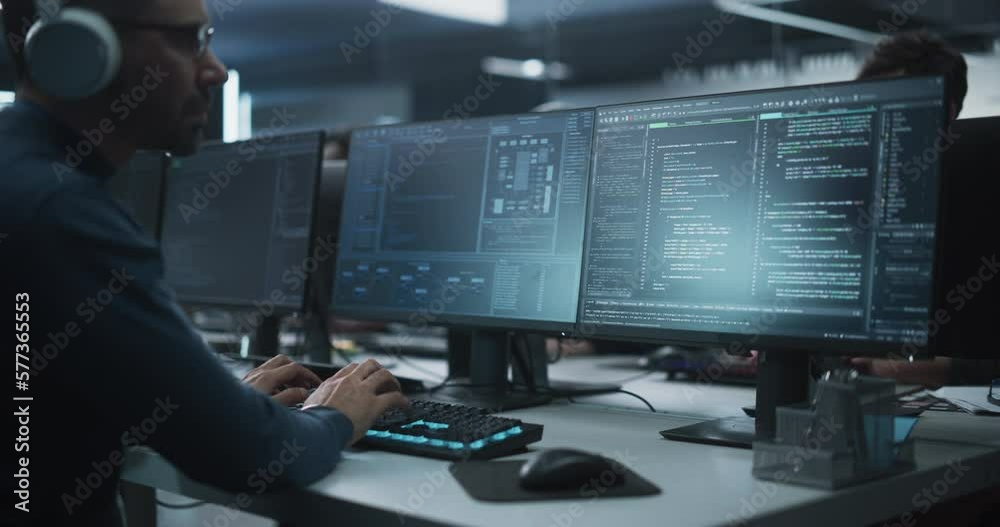 Close Up of a Software Developer Working on a Desktop Computer, Implementing New Features and Updates to a Company Server. Stylish Specialist Wearing Rings and Bracelet, Typing on Keyboard Close Up of a Software Developer Working on a Desktop Computer, Implementing New Features and Updates to a Company Server. Stylish Specialist Wearing Rings and Bracelet, Typing on Keyboard