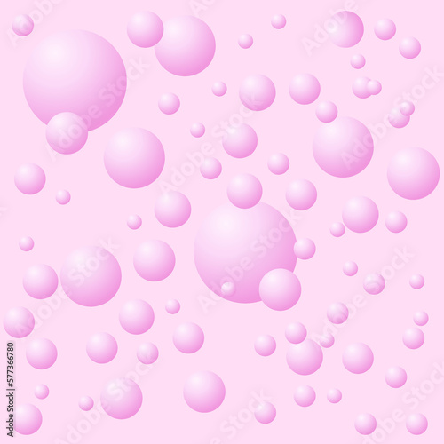 Purple balls  bubble on purple background. Seamless pattern background. Vector illustration. Tablecloth  picnic mat  wrapper.