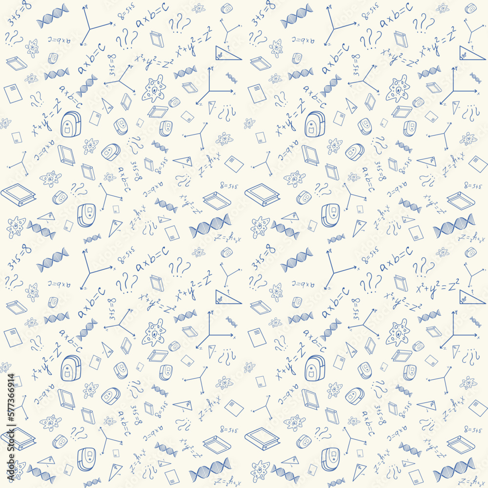 Back to school seamless pattern. Vector background Back to school seamless pattern. Vector background