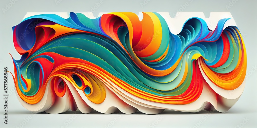 multicolored fluid swirling waving background, generative ai multicolored fluid swirling waving background, generative ai