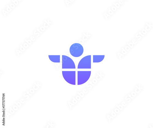 abstract icon vector logo templet.