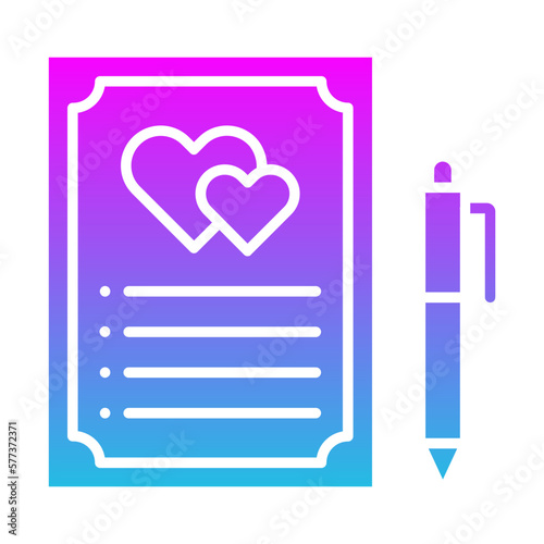 Wedding Contract Icon