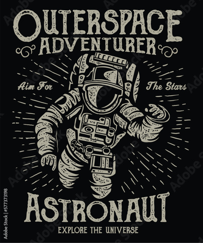 Outerspace Adventure T-shirt Design