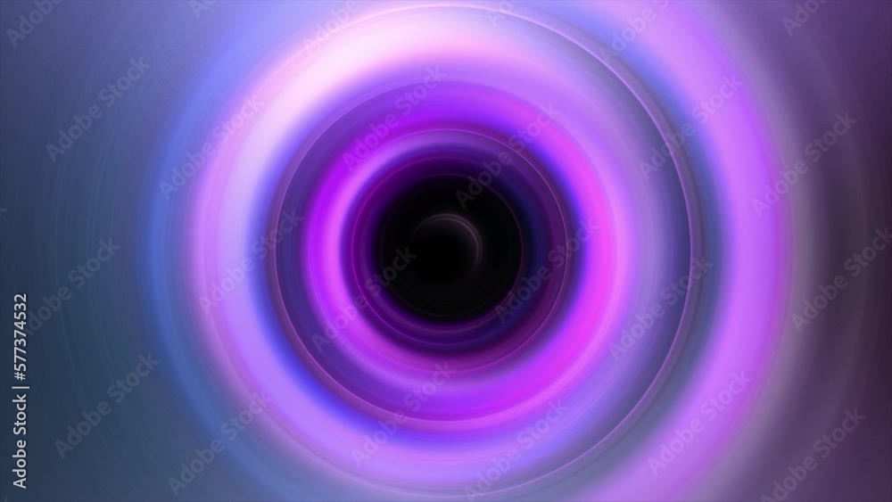 Abstract loop hypnotic pink purple blue glow neon radial circle ring rotation background. Hypnotic waves radiate ring motion. Abstract loop hypnotic pink purple blue glow neon radial circle ring rotation background. Hypnotic waves radiate ring motion.