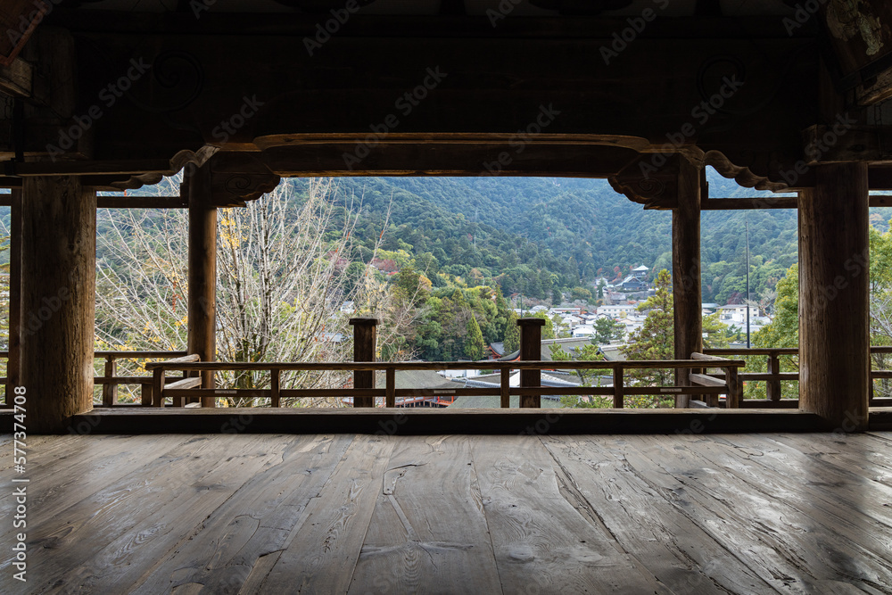 日本　広島県廿日市市の宮島にある豊国神社の千畳閣