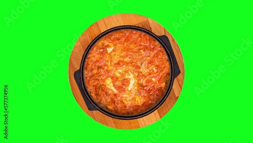 menemen food on an isolated white background