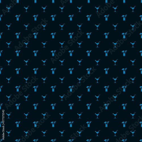 Cocktail seamless pattern background. Vector texture illustration.