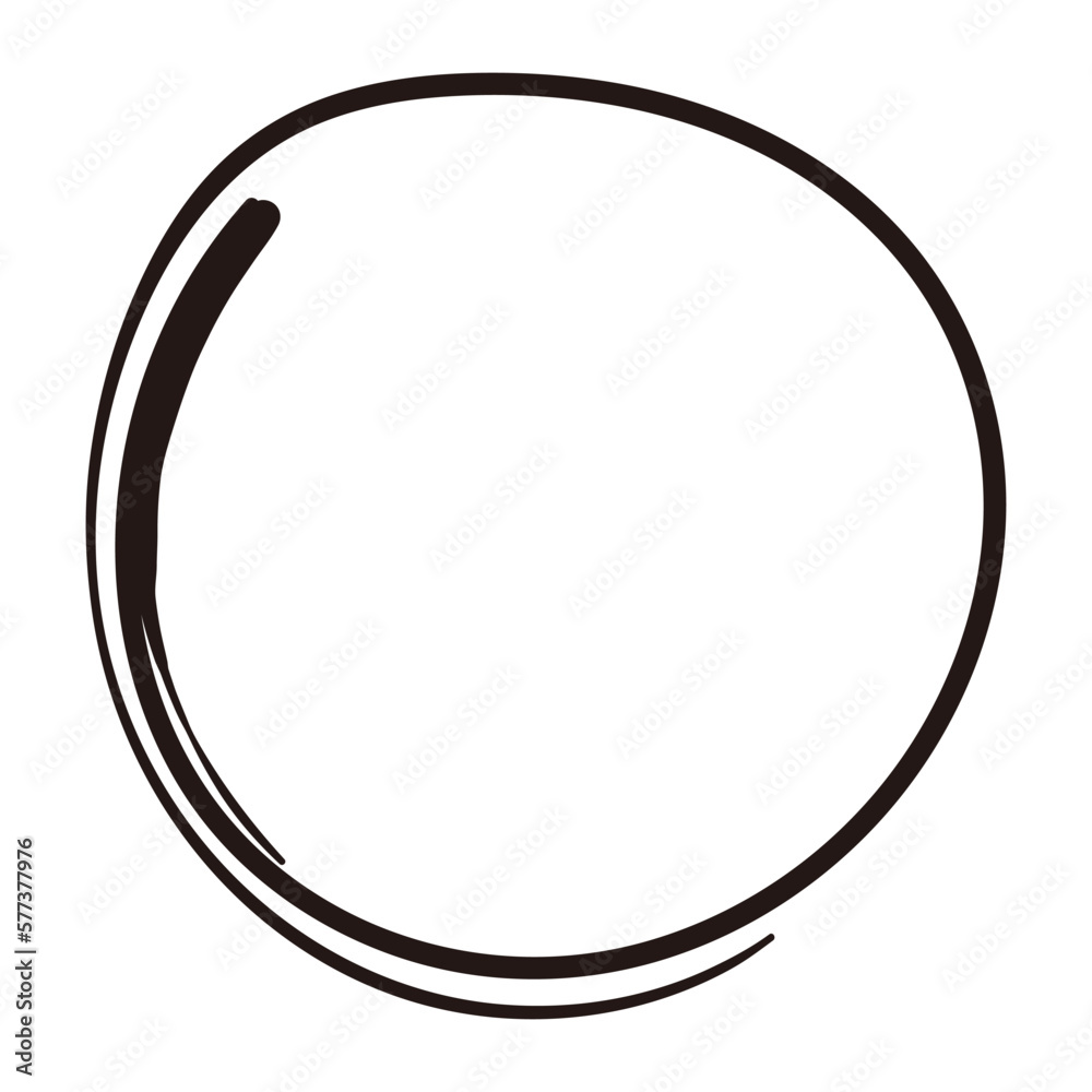Hand drawn circular line elements Hand drawn circular line elements