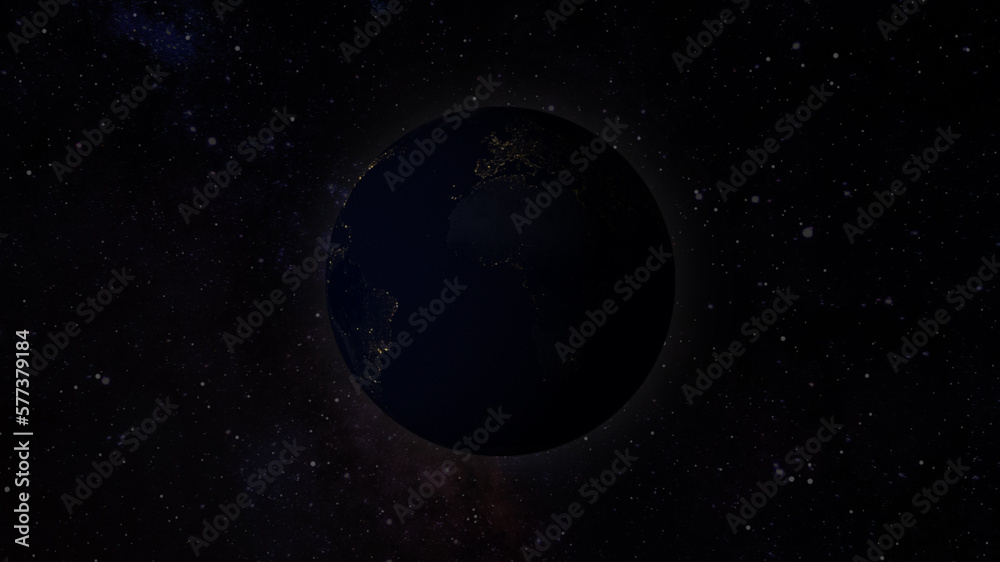 Fototapeta premium Earth at night from space