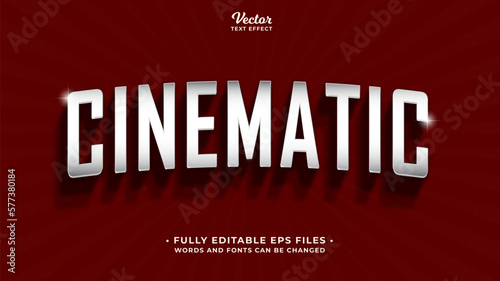 Cinematic text effect editable eps cx